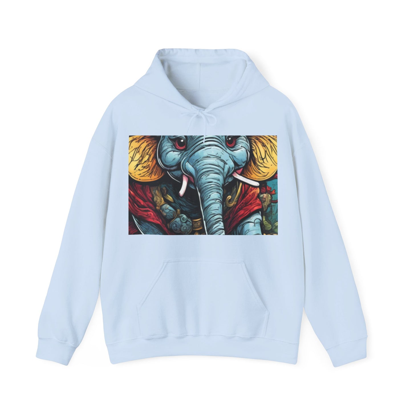 Colorful Elephant Garden Parade Wildlife Animal Art Hoodie