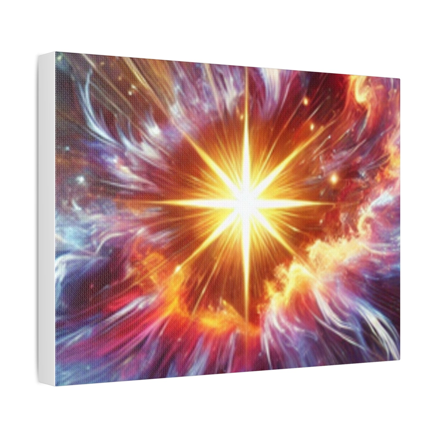 Cosmic Starburst Energy Abstract Space Canvas Wall Art Gift
