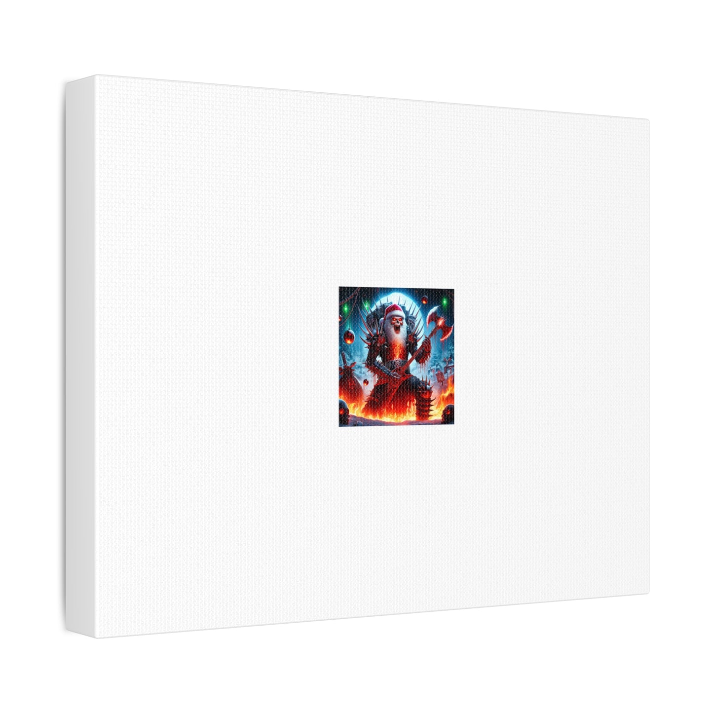 Heavy Metal Santa Holiday Concert Dark Holiday Canvas Art