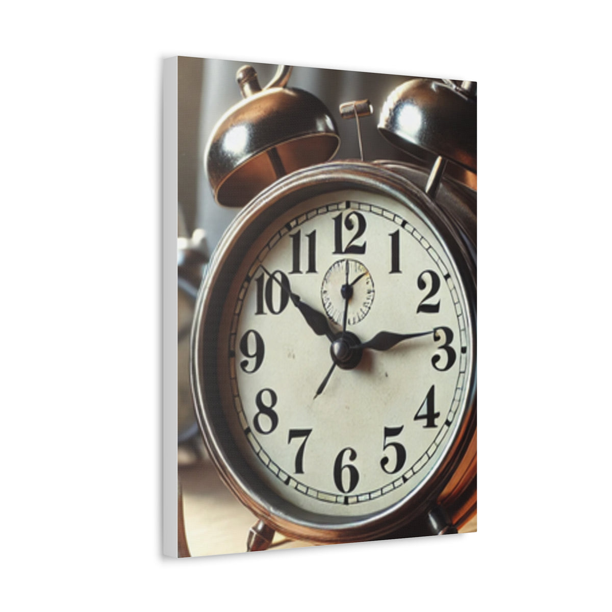 Vintage Alarm Clock Morning Routine Classic Clock Canvas Art
