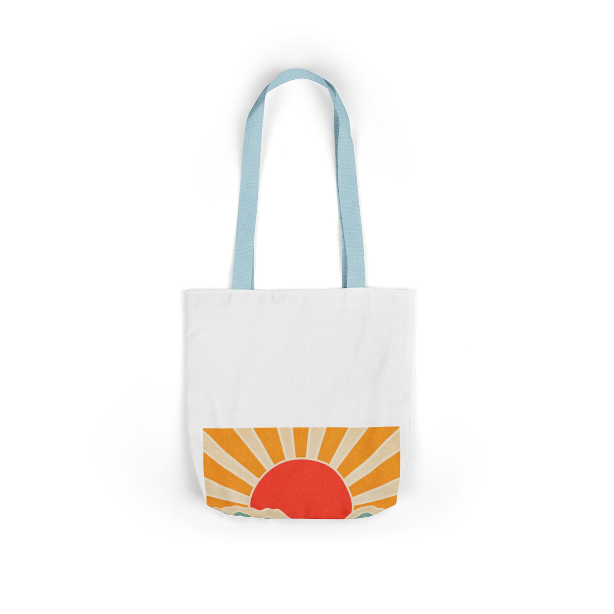 Topographic Sunrise Modern Outdoor Adventure Tote Bag