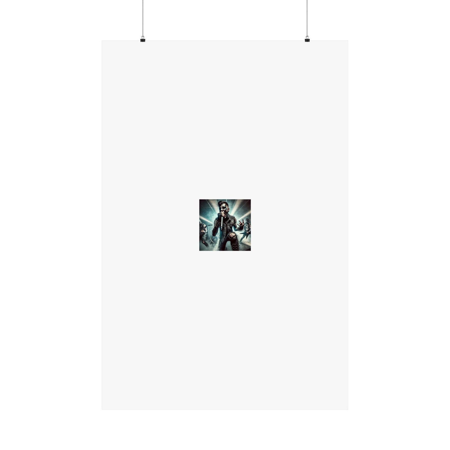 Punk Rock Vocalist Stage Energy Music Room Poster