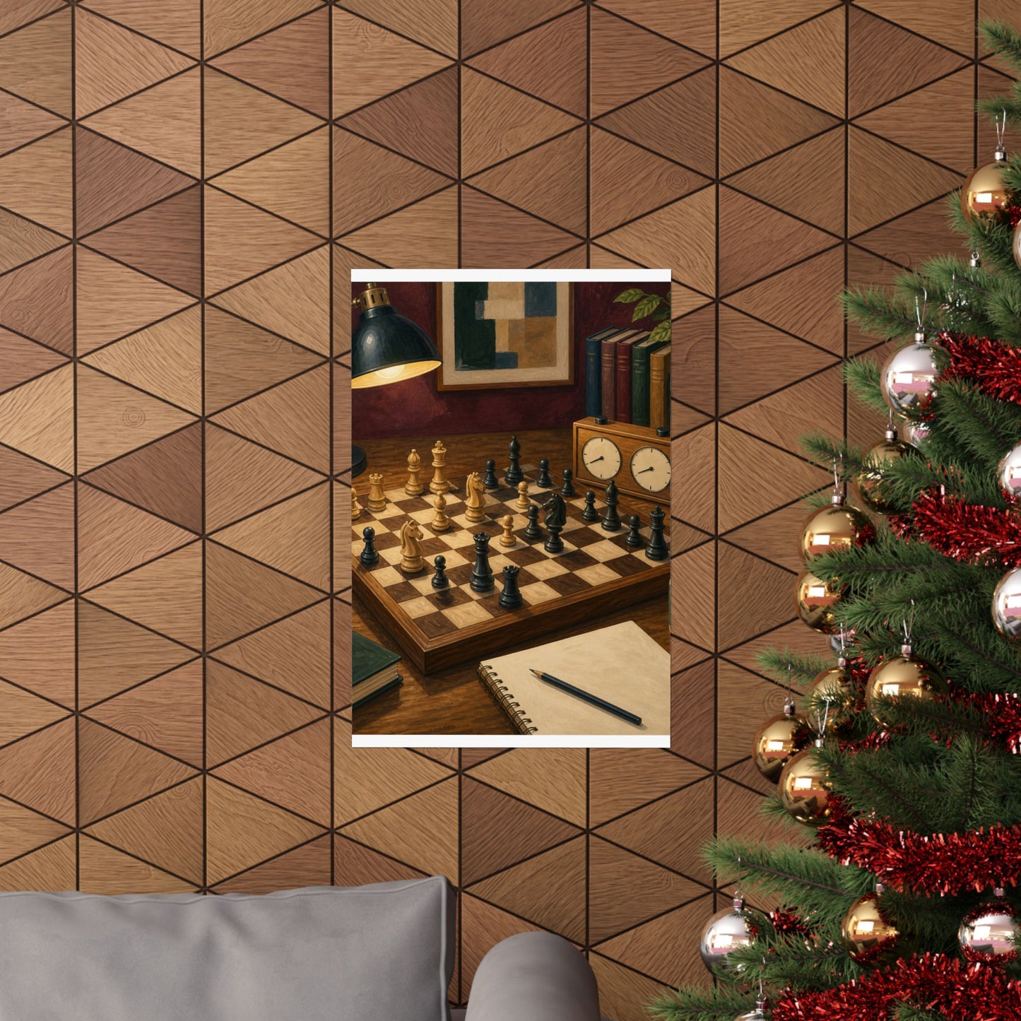 Cozy Chess Strategy Game Hobby Poster