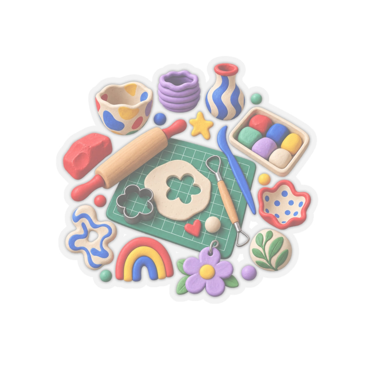 Miniature Clay Sculpting Workshop Sticker