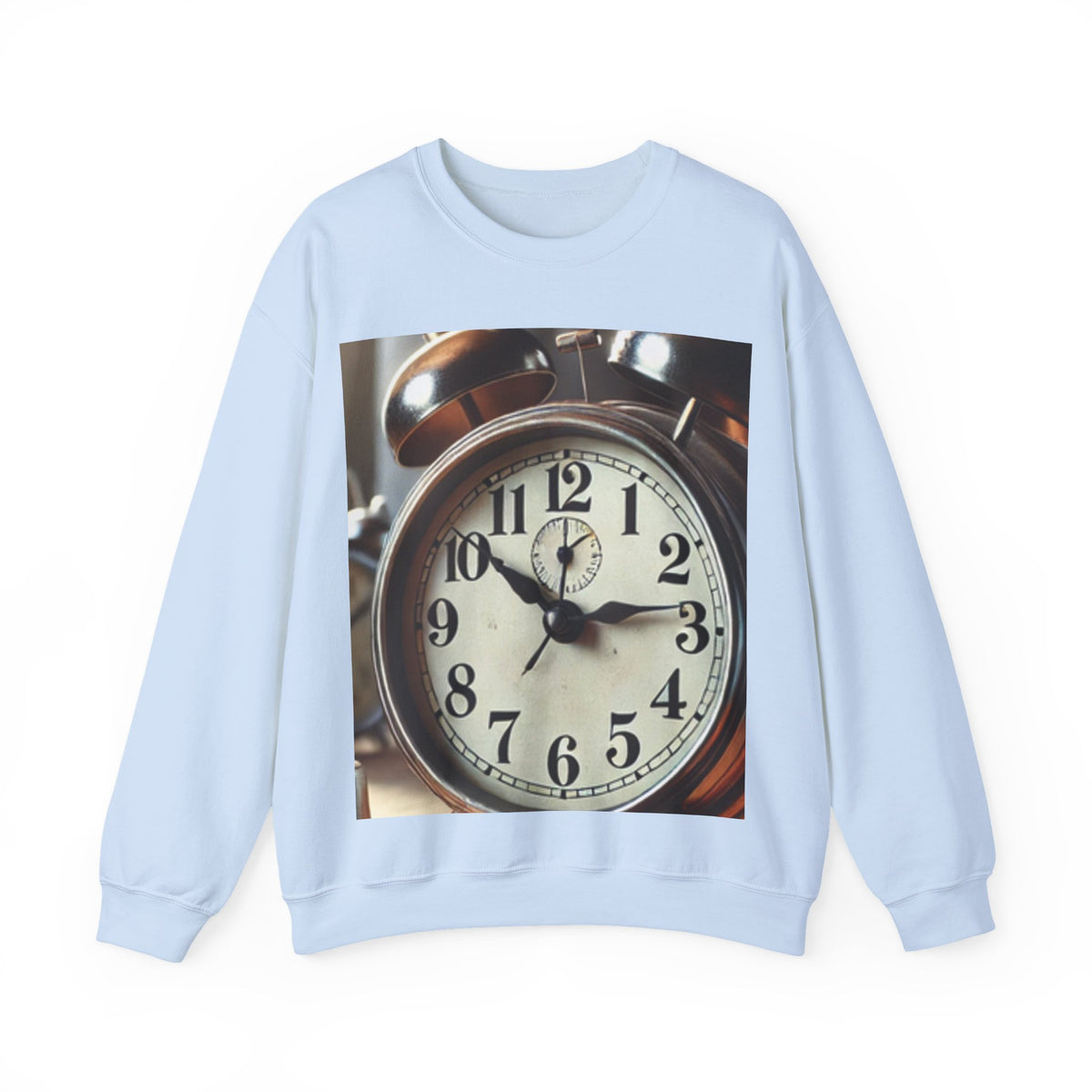 Vintage Alarm Clock Morning Routine Soft Sweatshirt