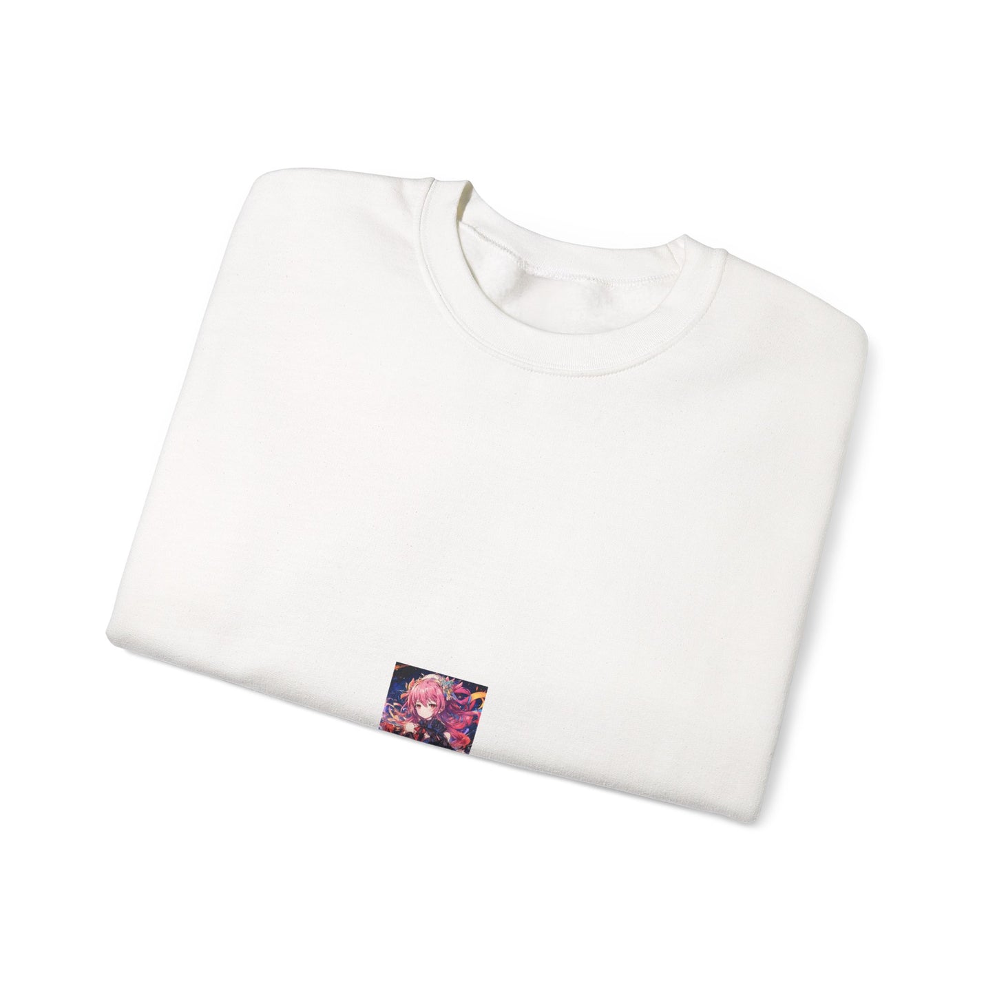 Pink Haired Fantasy Heroine Anime Portrait Sweatshirt