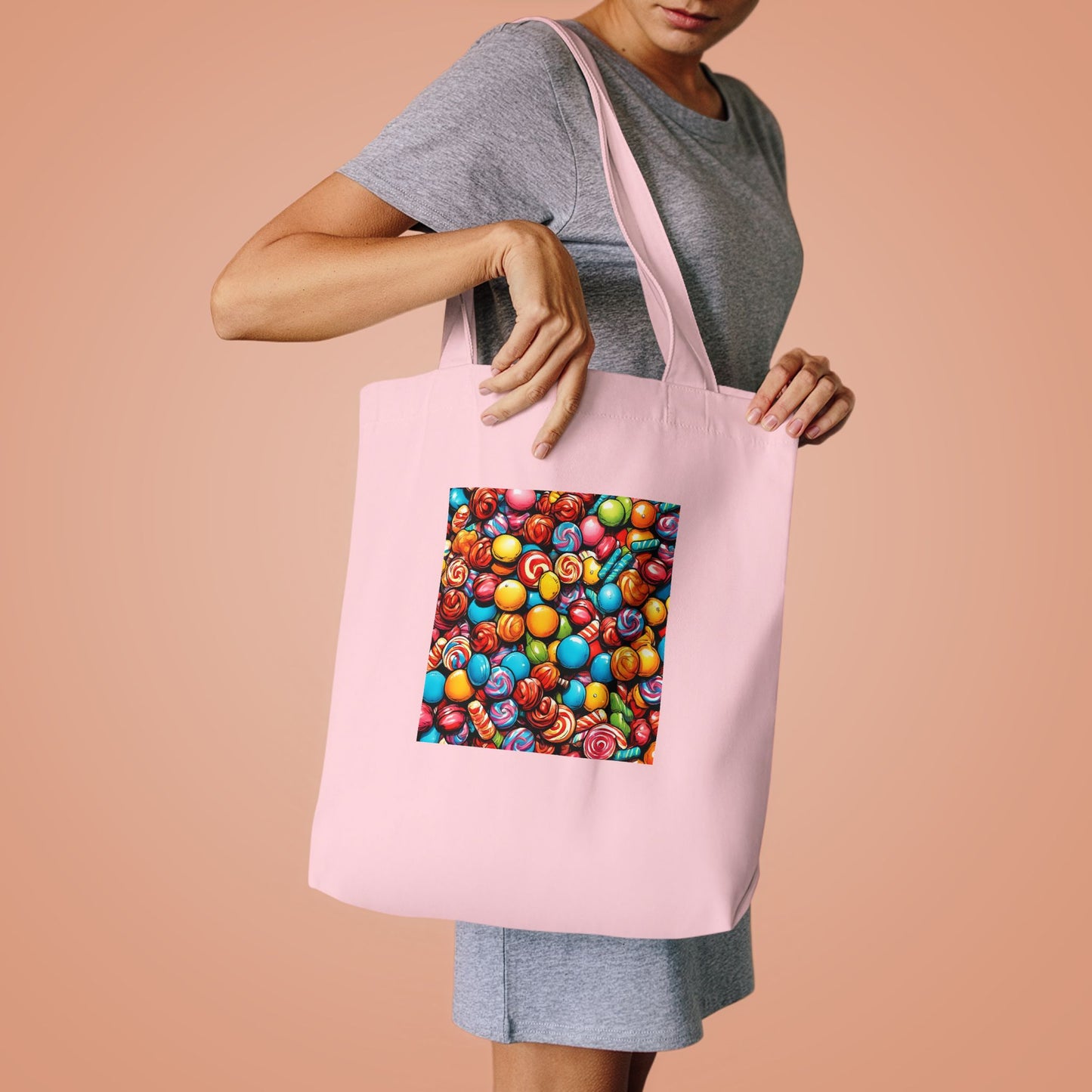 Colorful Candy Pattern Sweets Gift Art Tote Bag