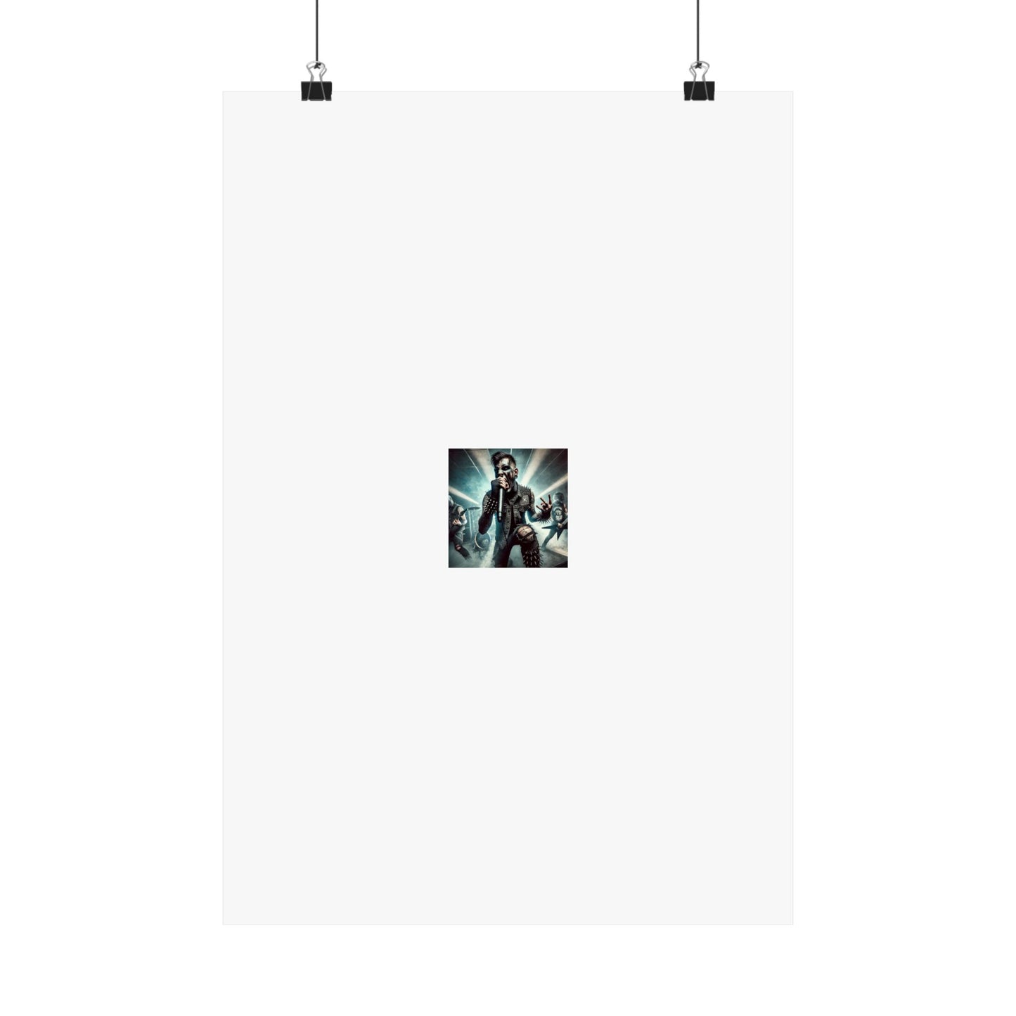 Punk Rock Vocalist Stage Energy Music Room Poster