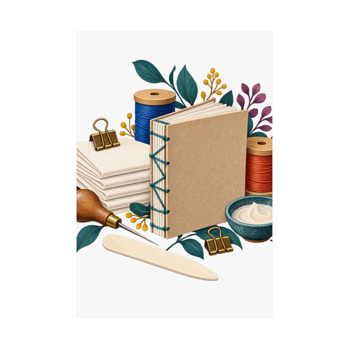 Hand Bookbinding Workshop Poster