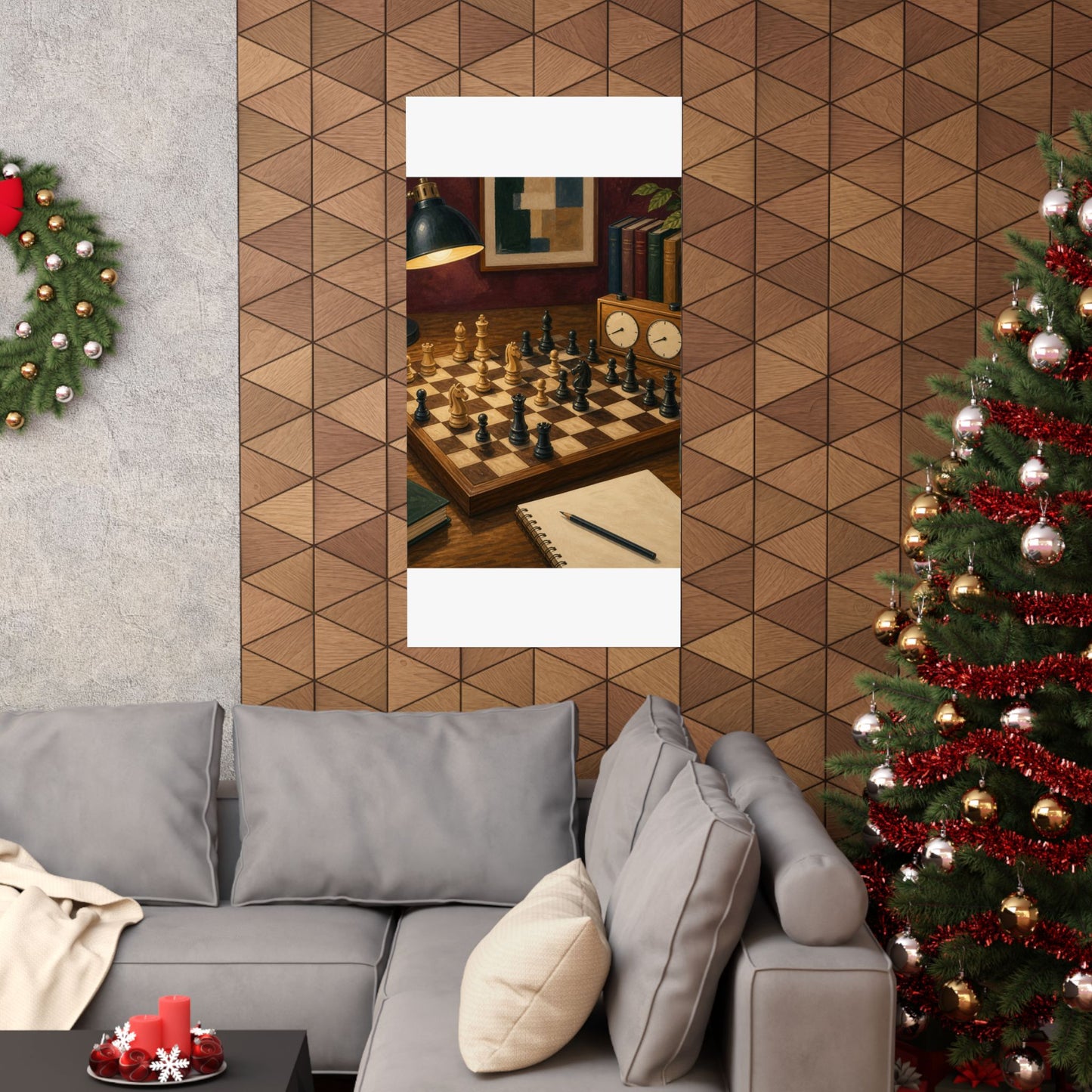 Cozy Chess Strategy Game Hobby Poster