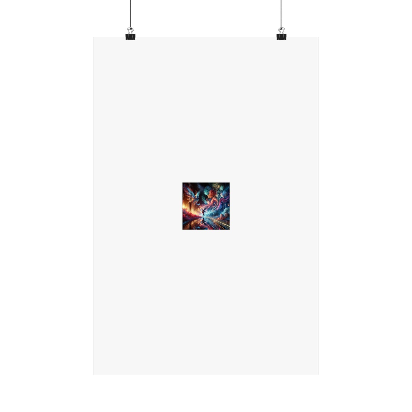 Cosmic Aurora Dancer Dreamscape Celestial Dance Poster
