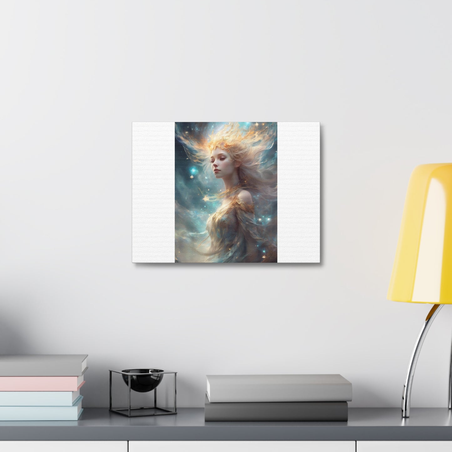 Solar Celestial Spirit Fantasy Portrait Canvas