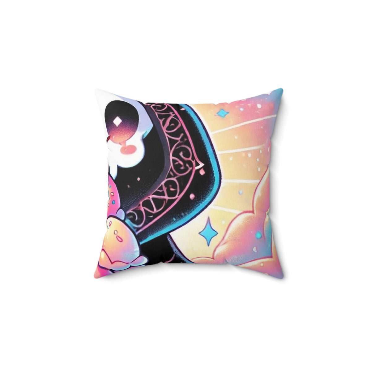 Pastel Grim Reaper Ice Cream Gothic Decorative Pillow