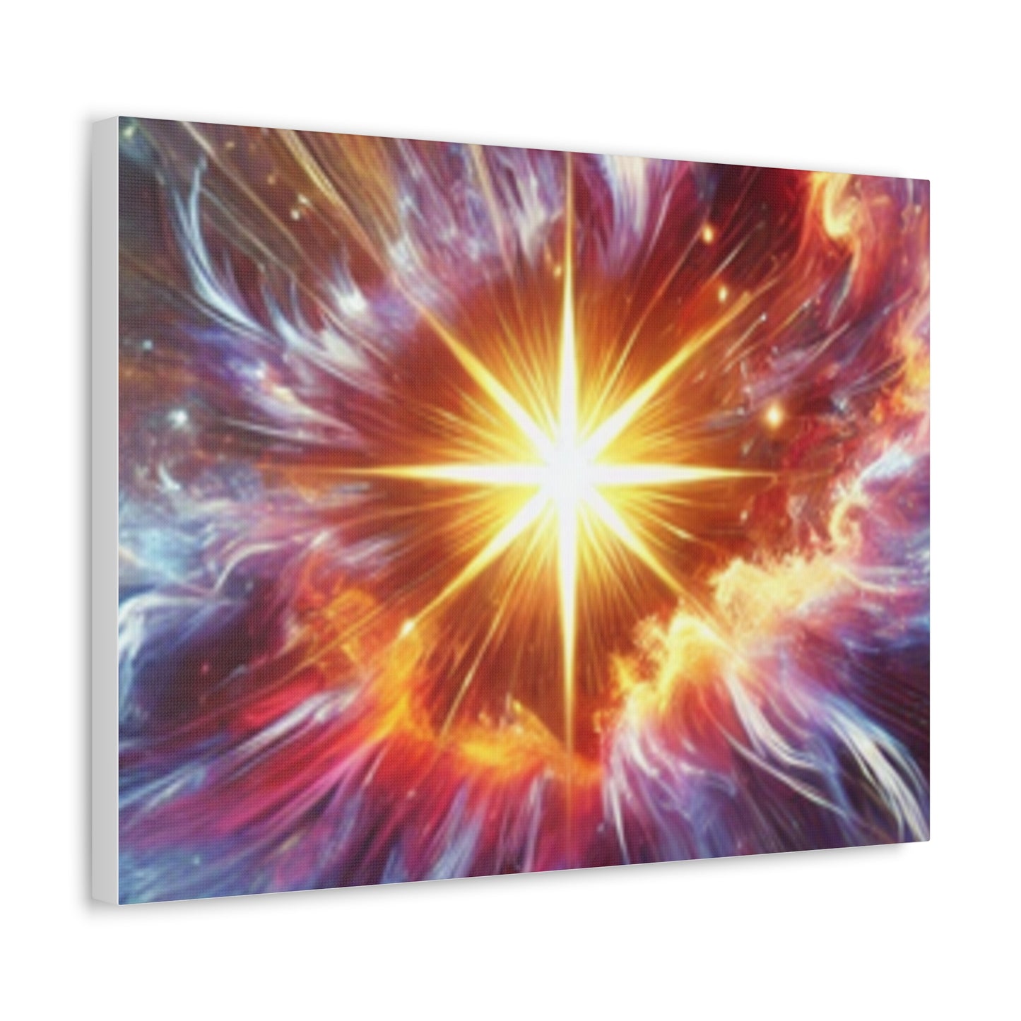 Cosmic Starburst Energy Abstract Space Canvas Wall Art Gift