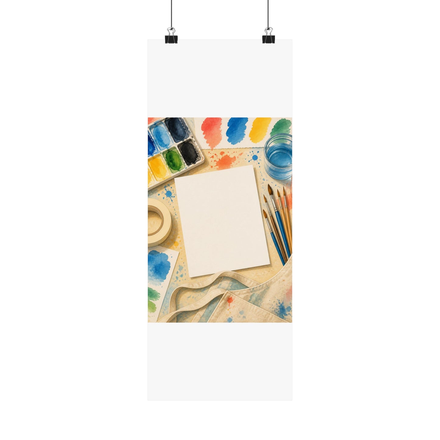 Bright Watercolor Painting Hobby Art Poster