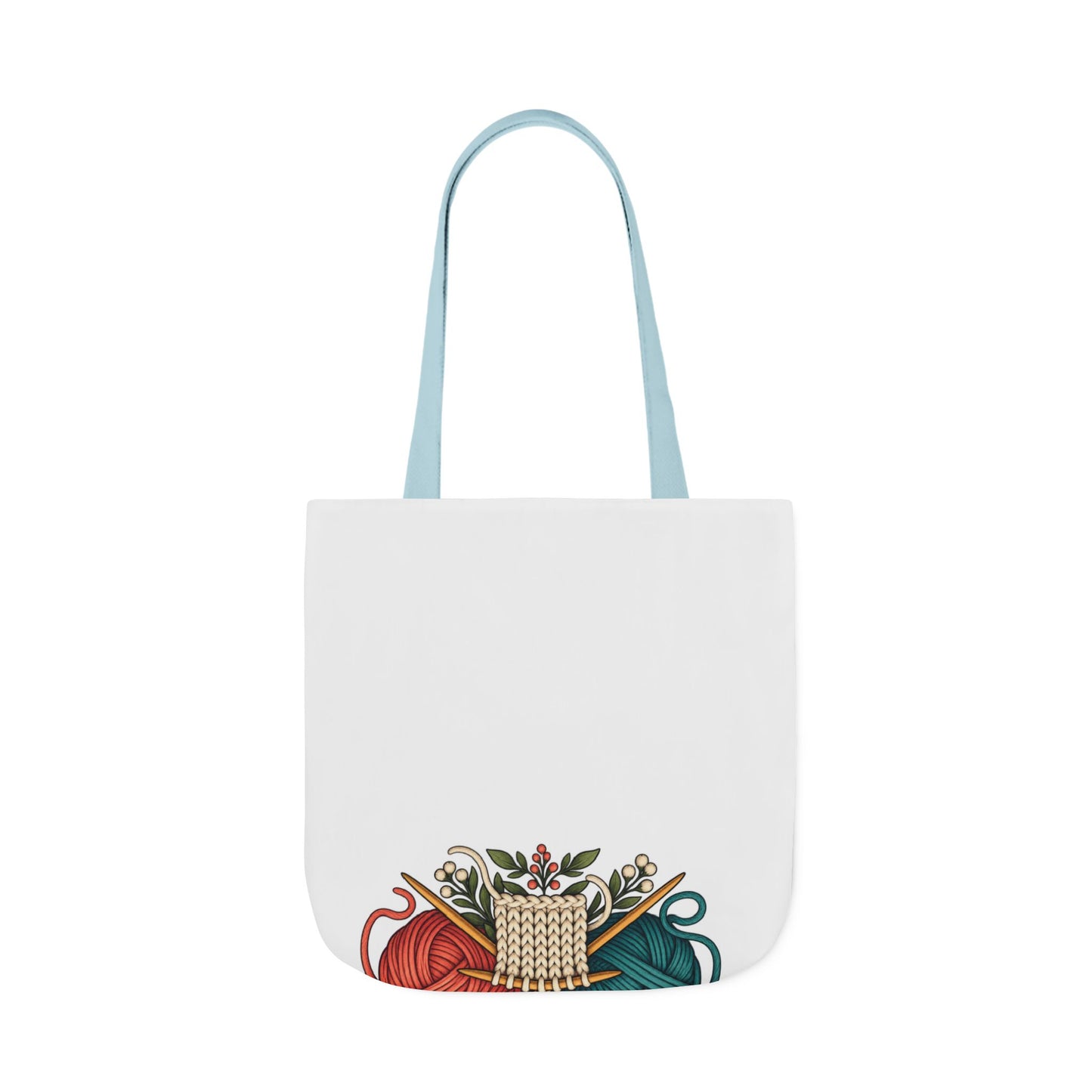 Retro Yarn and Knitting Botanical Art Tote Bag