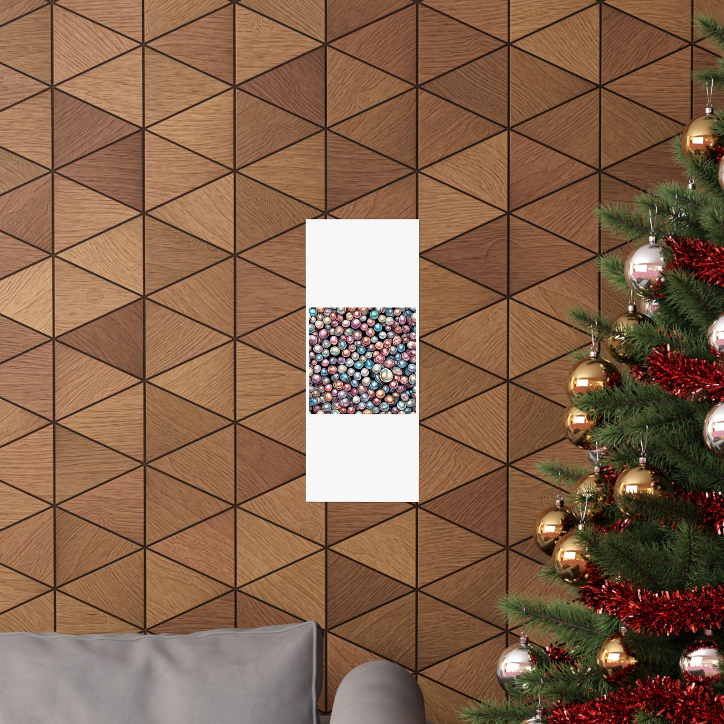 Pearl Bubble Pattern Abstract Gift Art Poster
