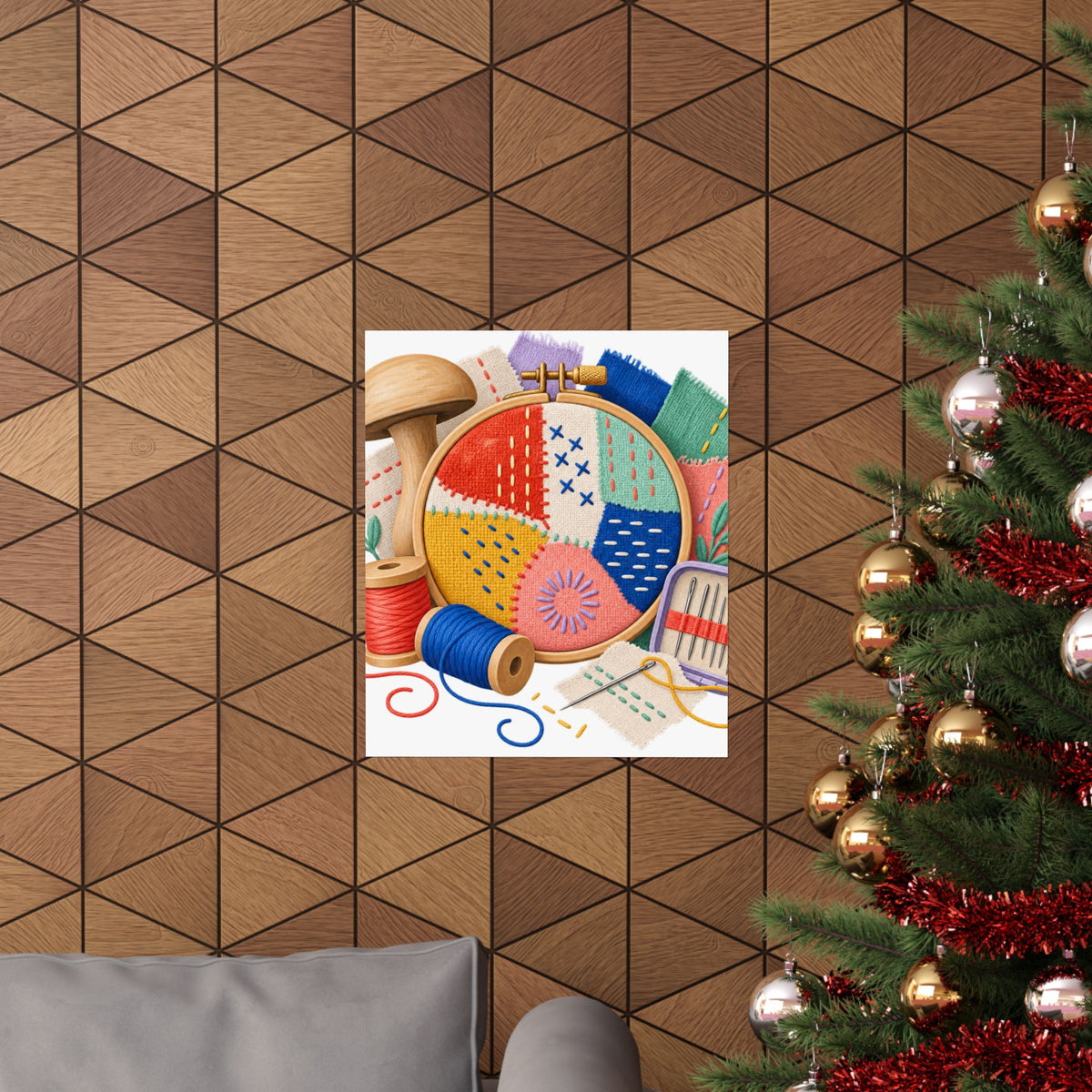 Colorful Visible Mending Workshop Poster