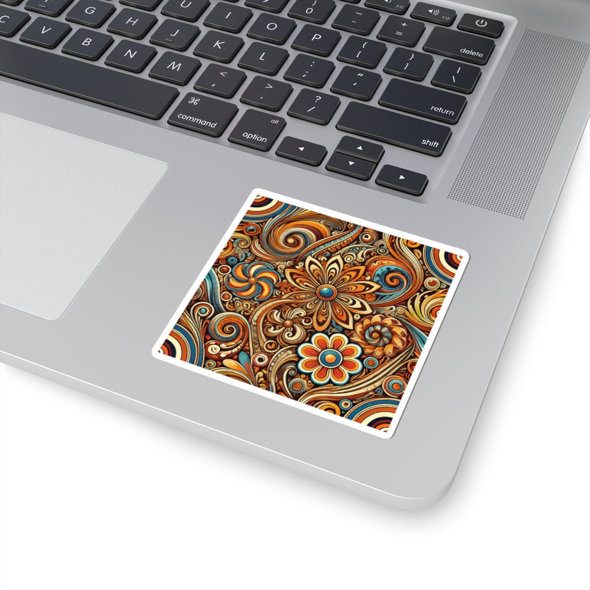 Ornate Abstract Floral Paisley Pattern Sticker