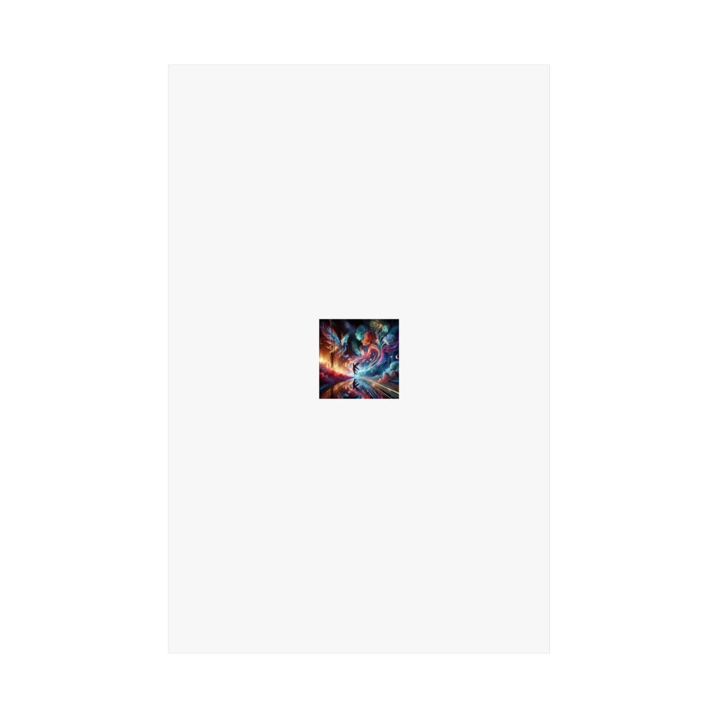Cosmic Aurora Dancer Dreamscape Celestial Dance Poster