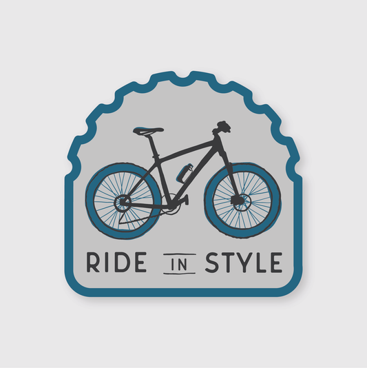 Ride In Style Bicycle Sticker