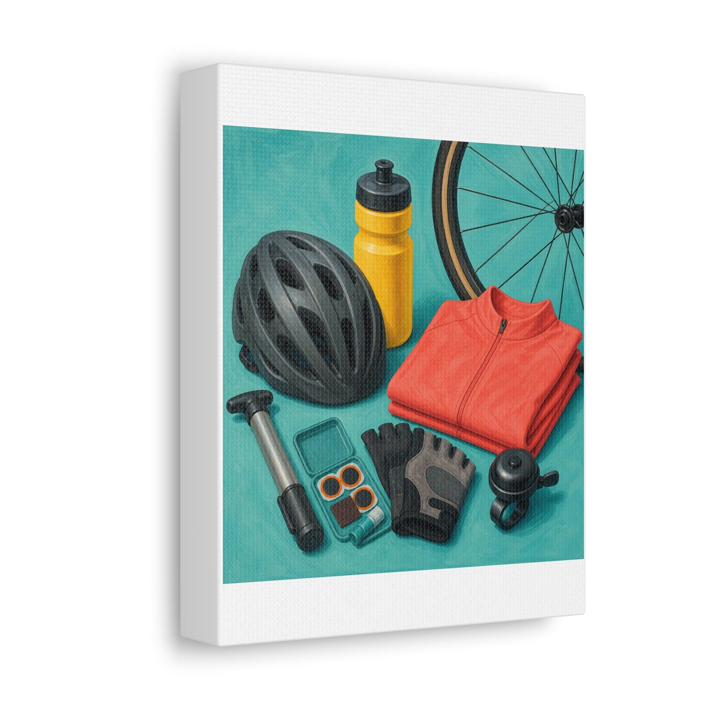 Colorful Cycling Gear Hobby Canvas Art