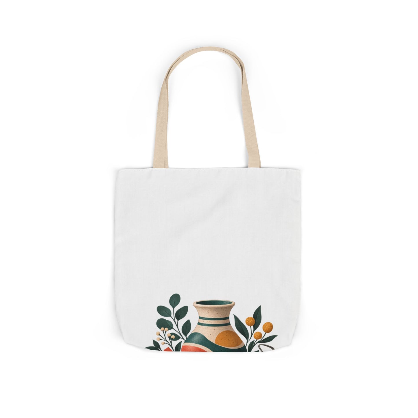 Midcentury Pottery Botanical Art Tote Bag