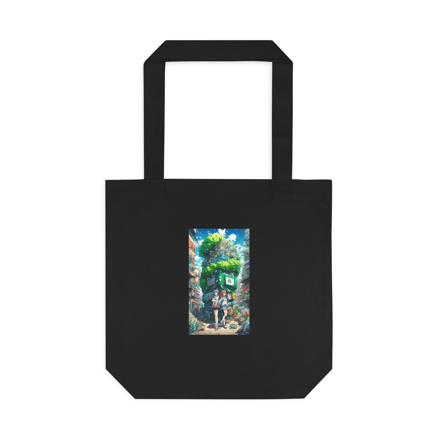Urban Recycling Anime Friends Reusable Eco Tote Bag