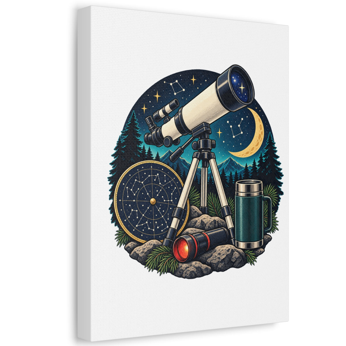 Backyard Stargazing Workshop Canvas