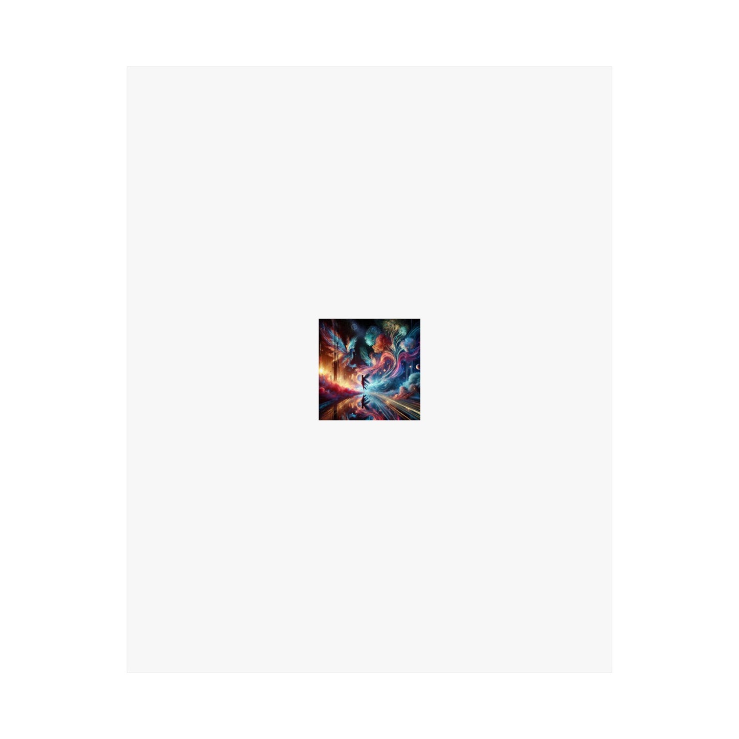 Cosmic Aurora Dancer Dreamscape Celestial Dance Poster