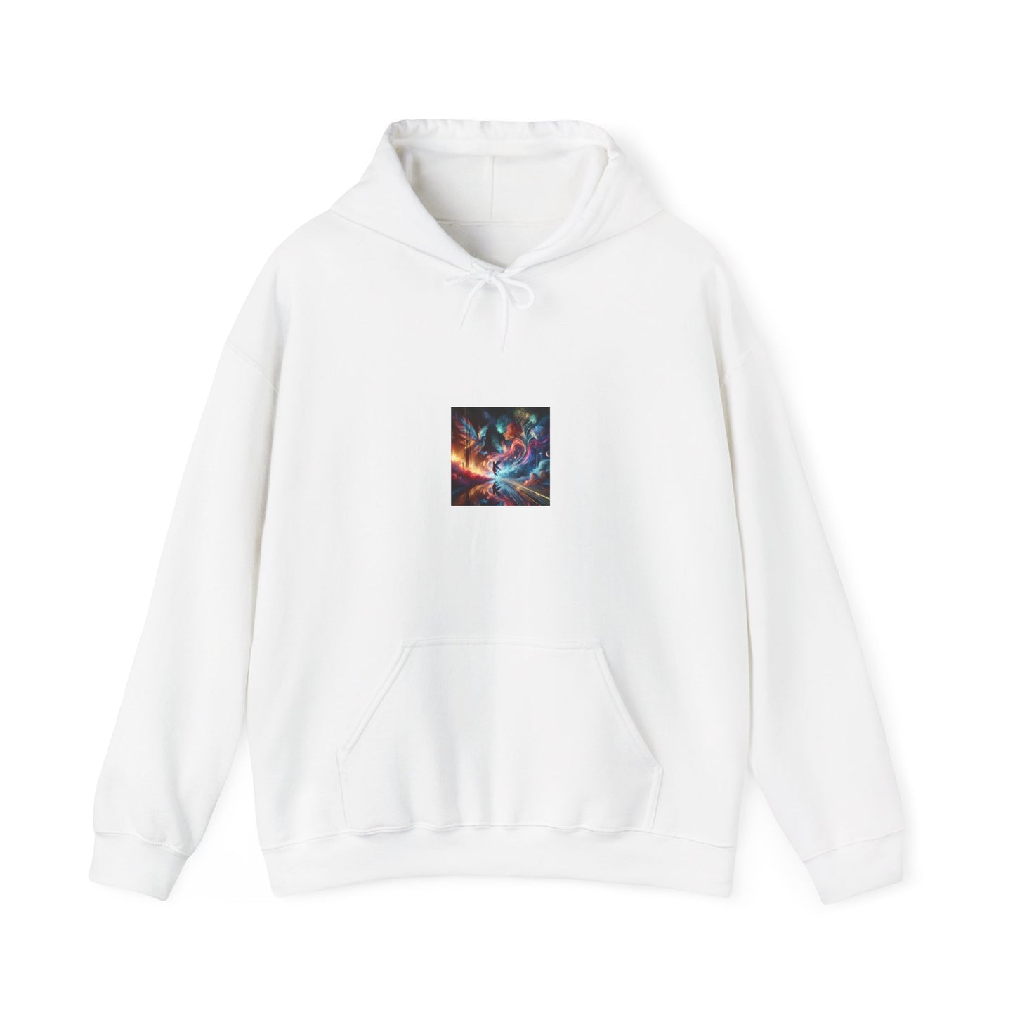 Cosmic Aurora Dancer Dreamscape Cozy Celestial Hoodie