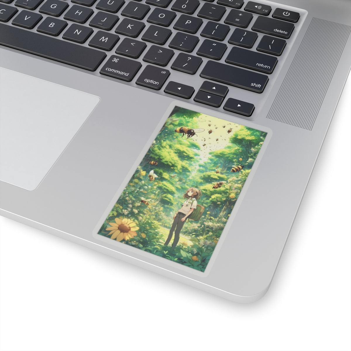 Bee Garden Explorer Anime Nature Art Sticker