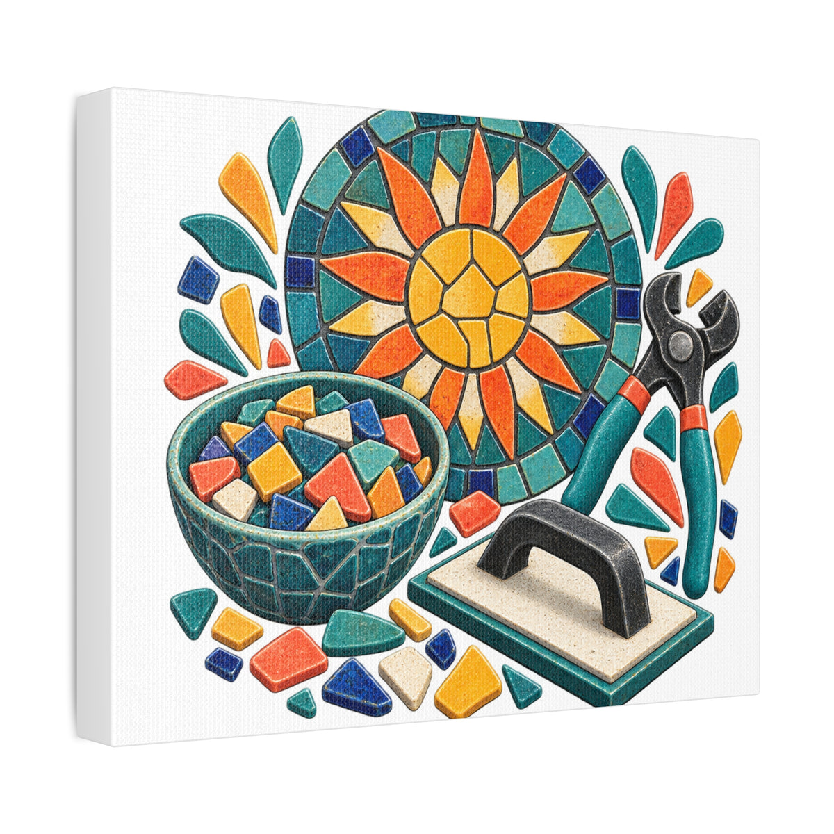 Sunburst Mosaic Making Workshop Canvas