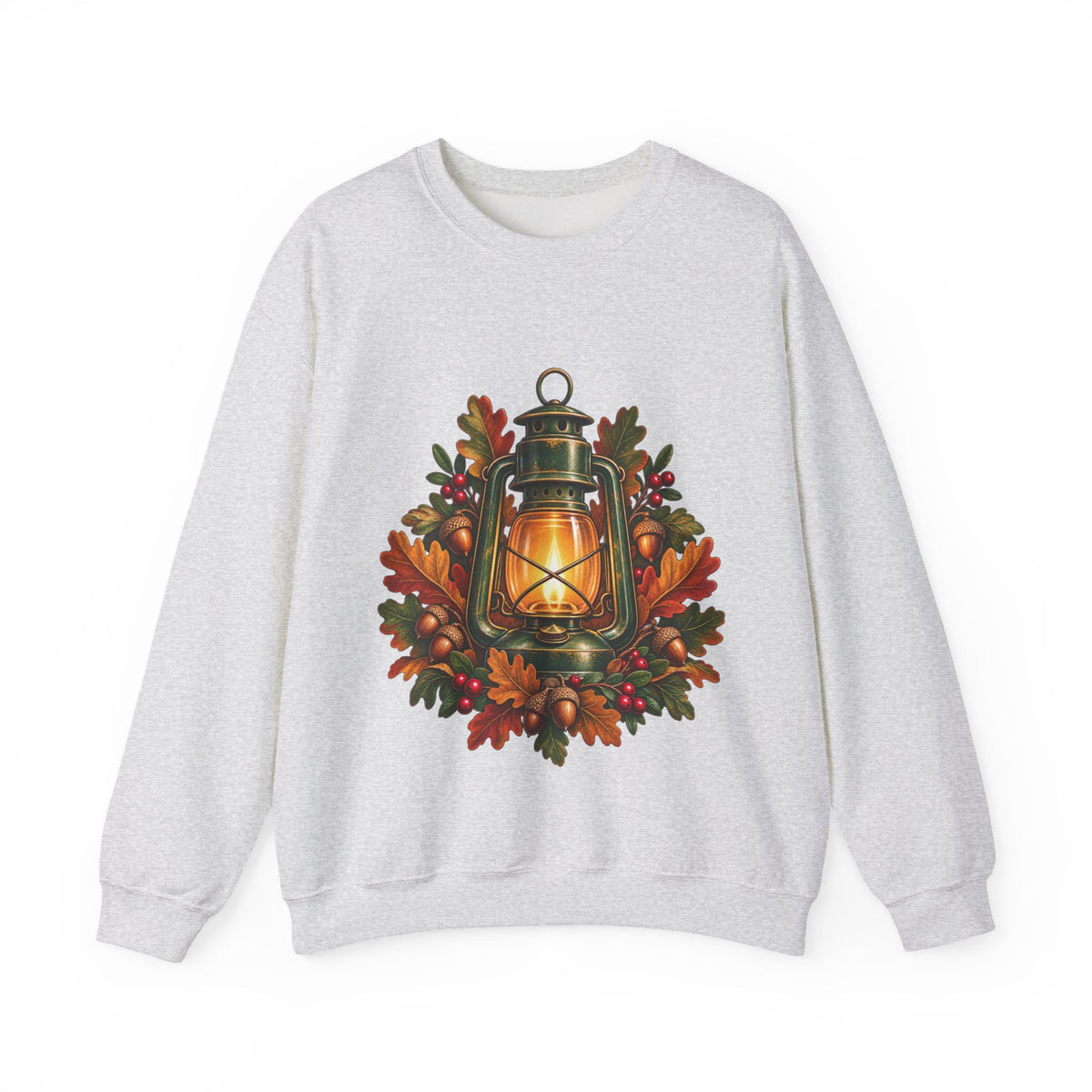 Autumn Oak Lantern and Acorns Sweatshirt