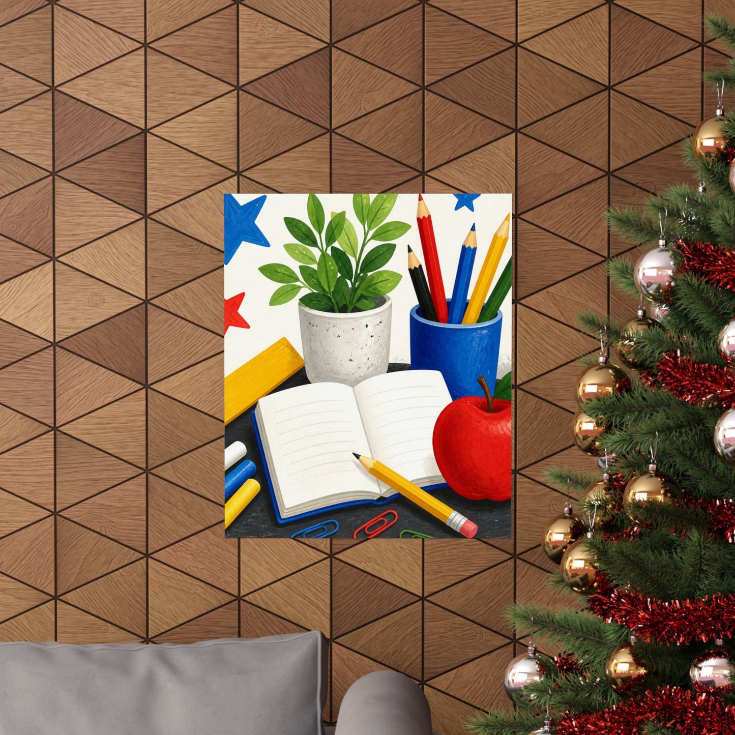 Colorful Classroom Supplies Teacher Appreciation Poster