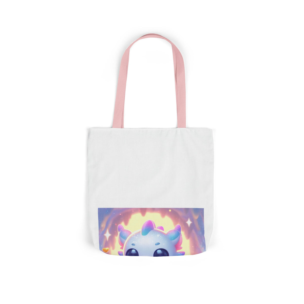 Pastel Treasure Dragon Kawaii Fantasy Canvas Tote Bag