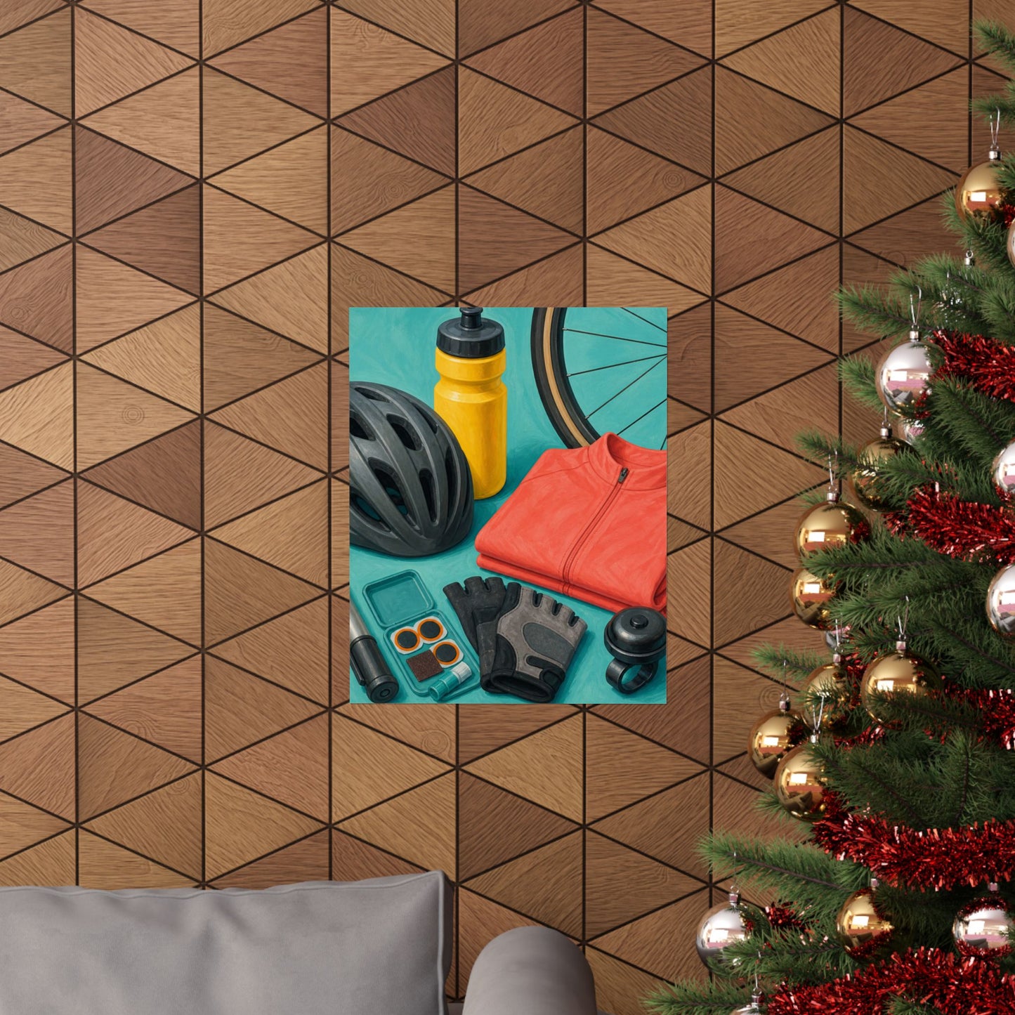 Colorful Cycling Gear Hobby Poster