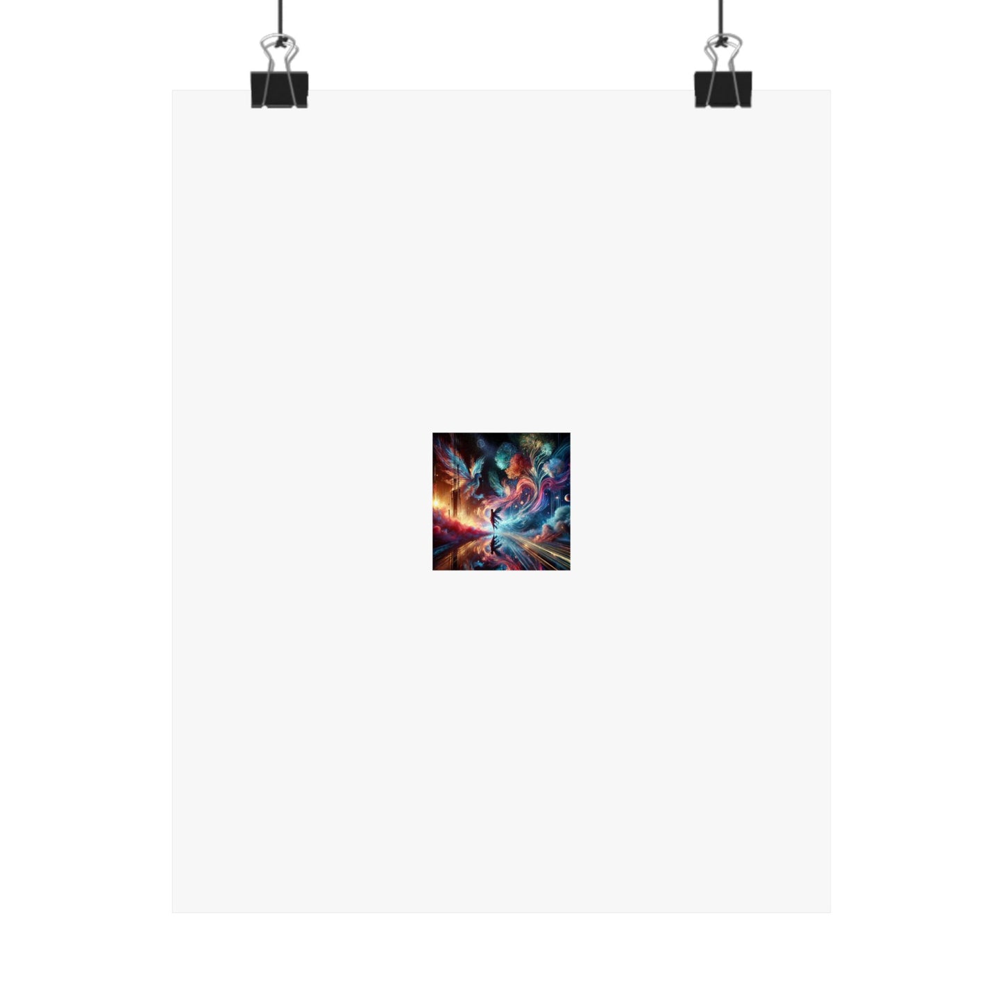 Cosmic Aurora Dancer Dreamscape Celestial Dance Poster