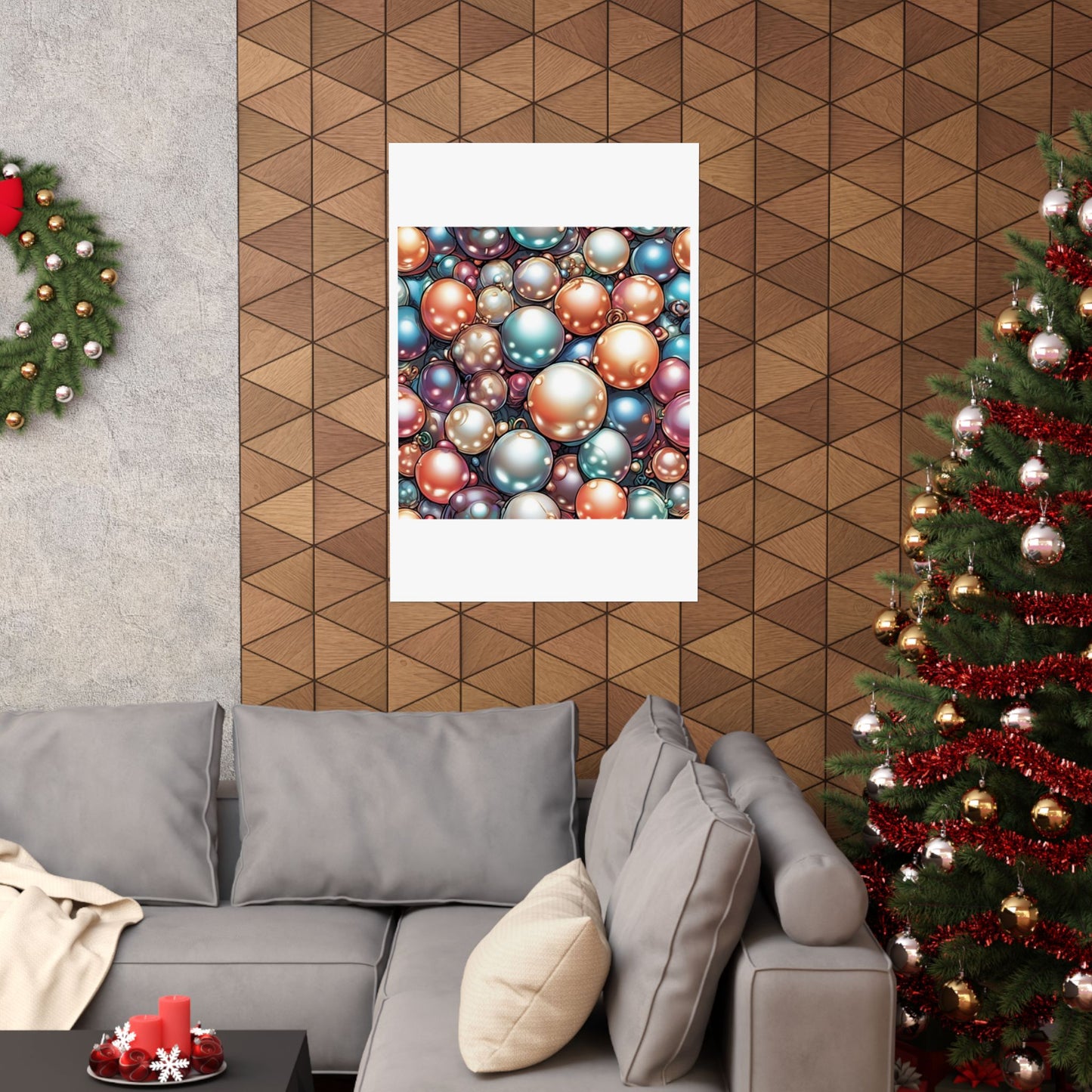 Glossy Orb Marble Abstract Gift Art Poster
