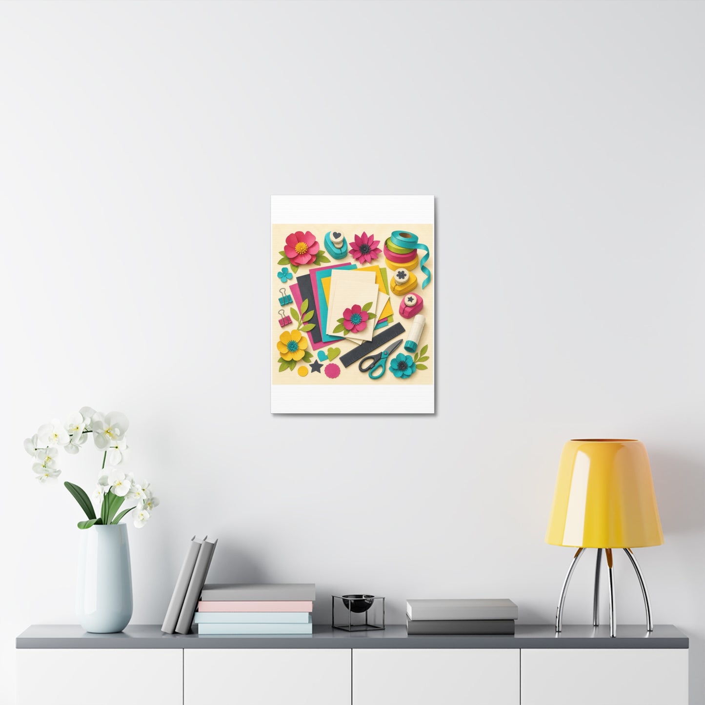 Bright Paper Crafting Hobby Canvas Art
