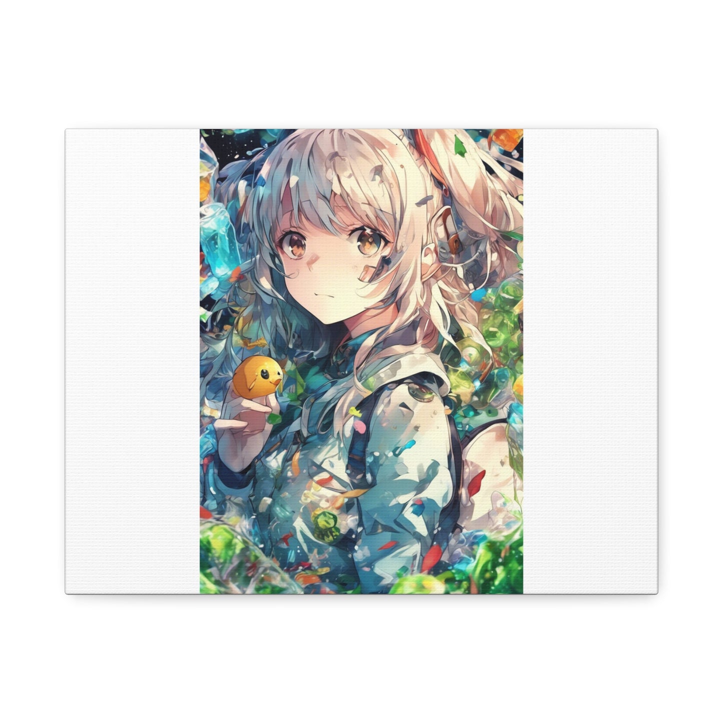 Crystal Bottle Anime Portrait Bright Room Canvas
