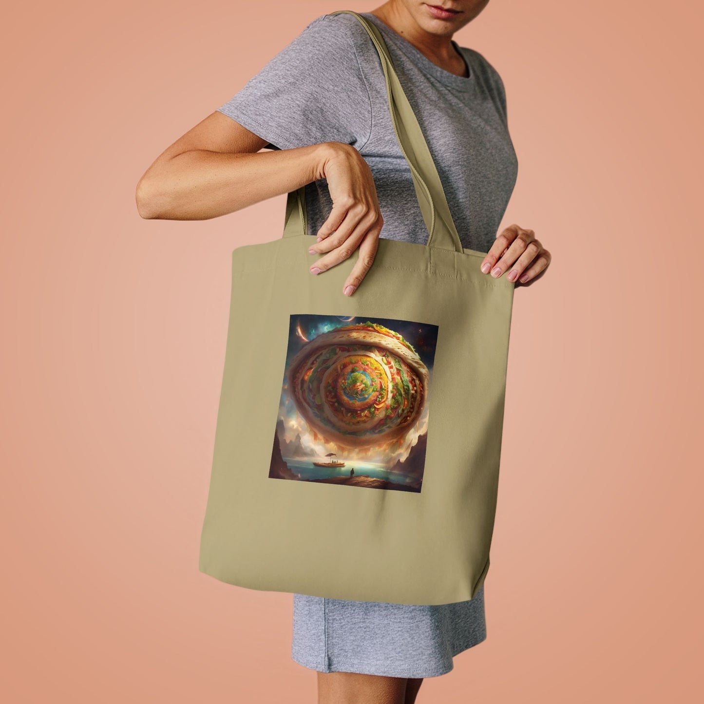 Cosmic Taco Portal Surreal Food Fantasy Art Tote Bag