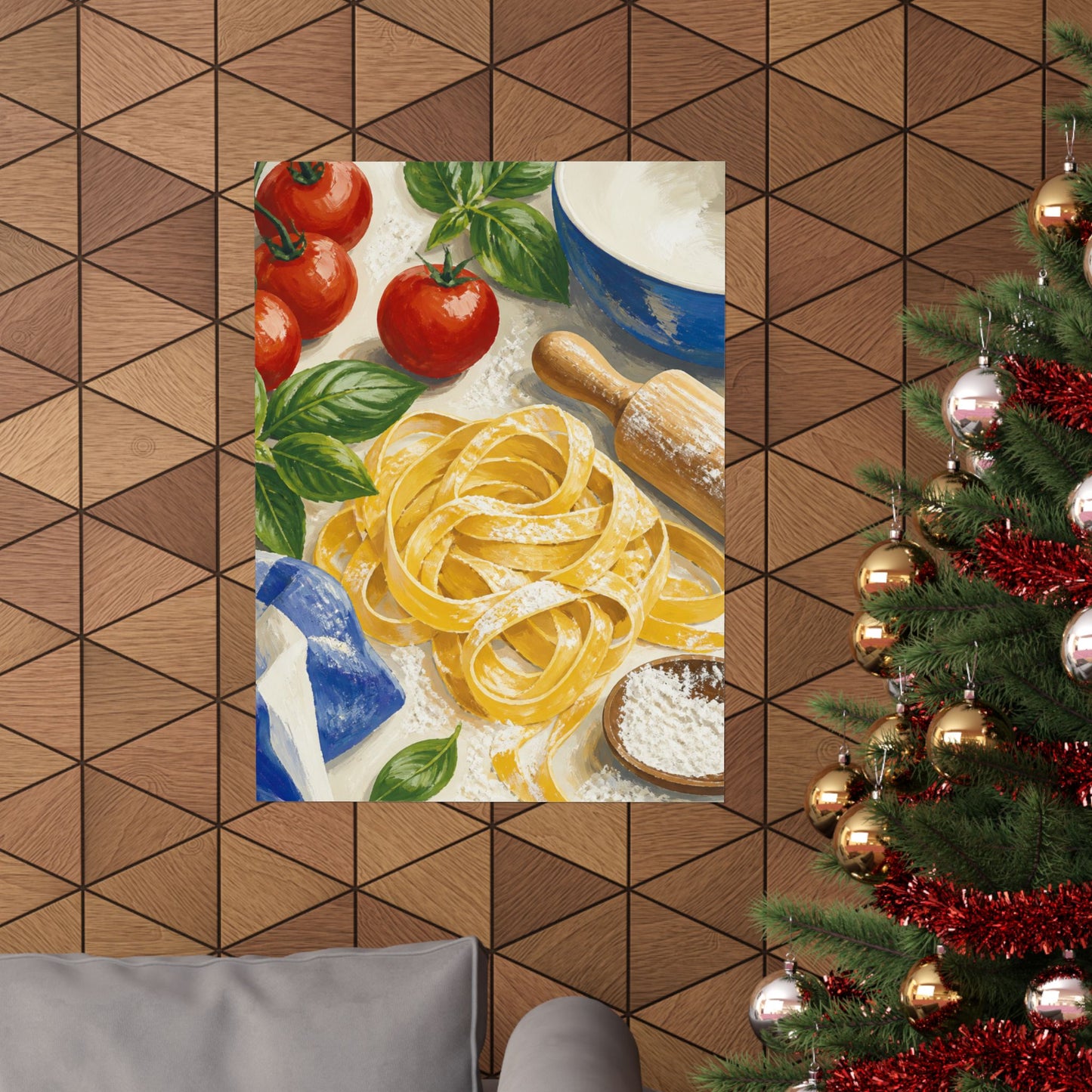 Fresh Pasta Making Kitchen Art Poster