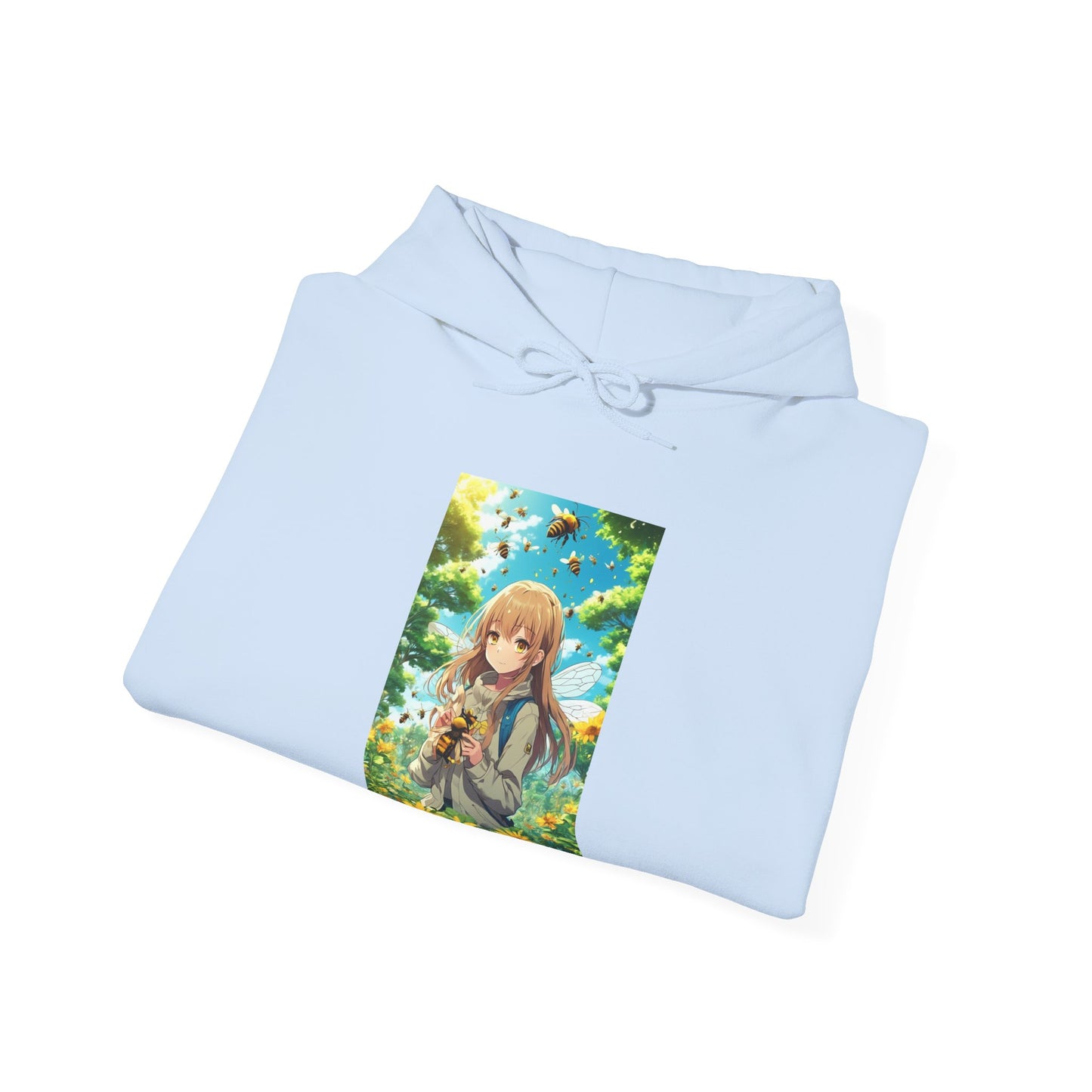 Bee Fairy Garden Anime Nature Art Hoodie