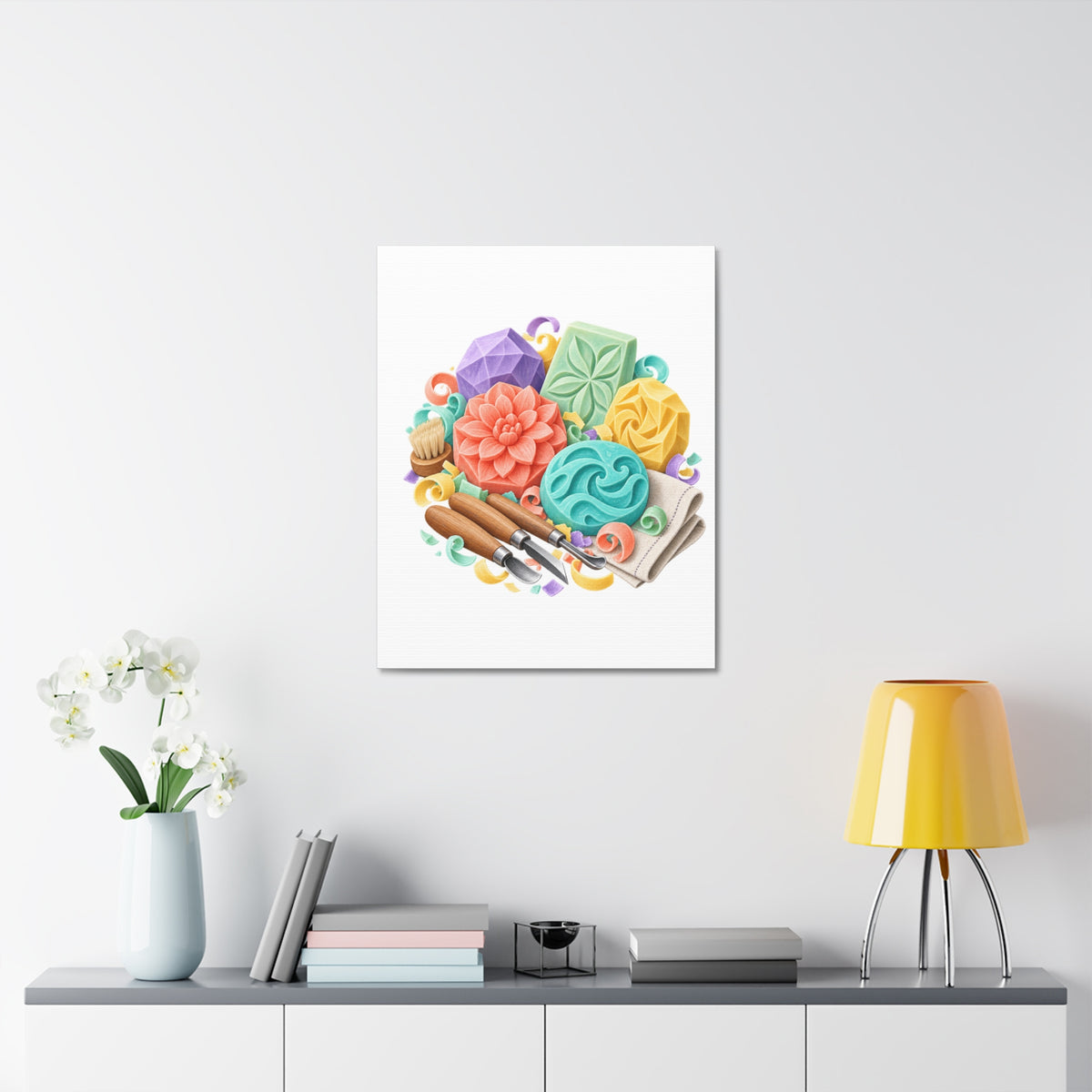 Colorful Soap Carving Workshop Canvas