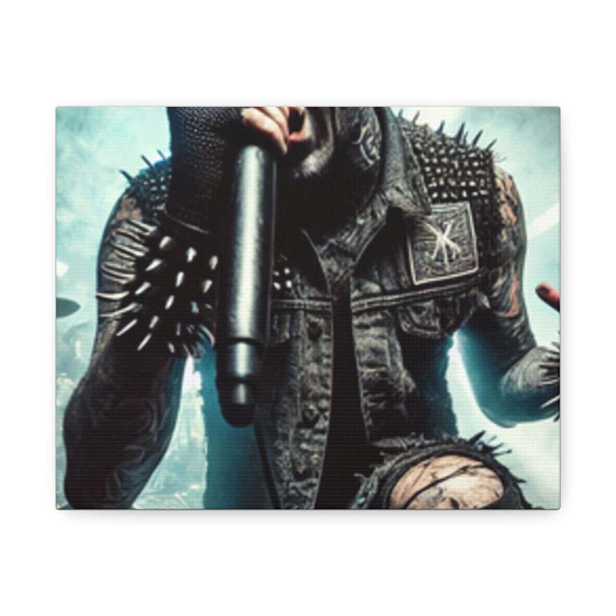 Punk Rock Vocalist Stage Energy Music Room Canvas Art