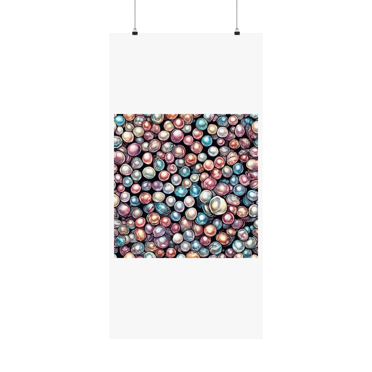 Pearl Bubble Pattern Abstract Gift Art Poster
