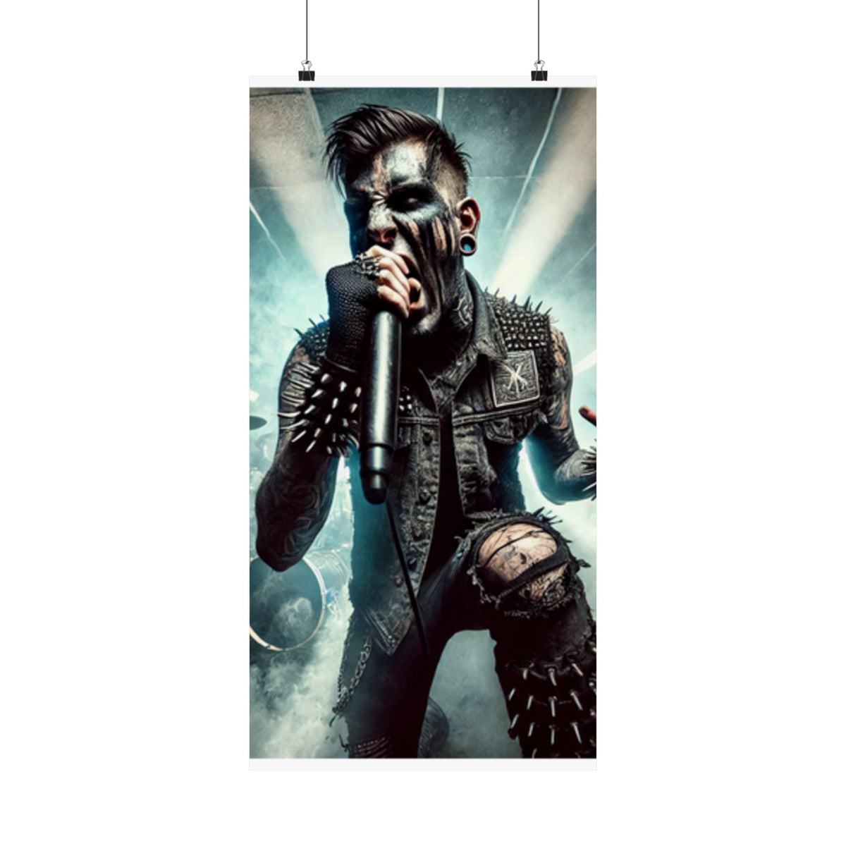 Punk Rock Vocalist Stage Energy Music Room Poster