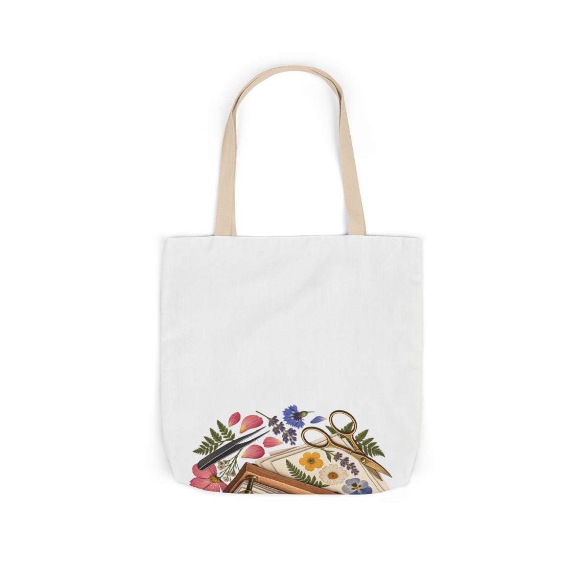 Botanical Flower Press Workshop Tote Bag