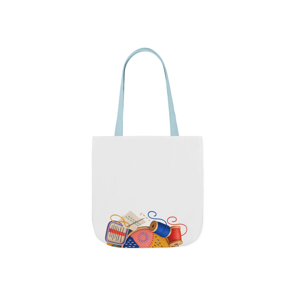 Colorful Visible Mending Workshop Tote Bag